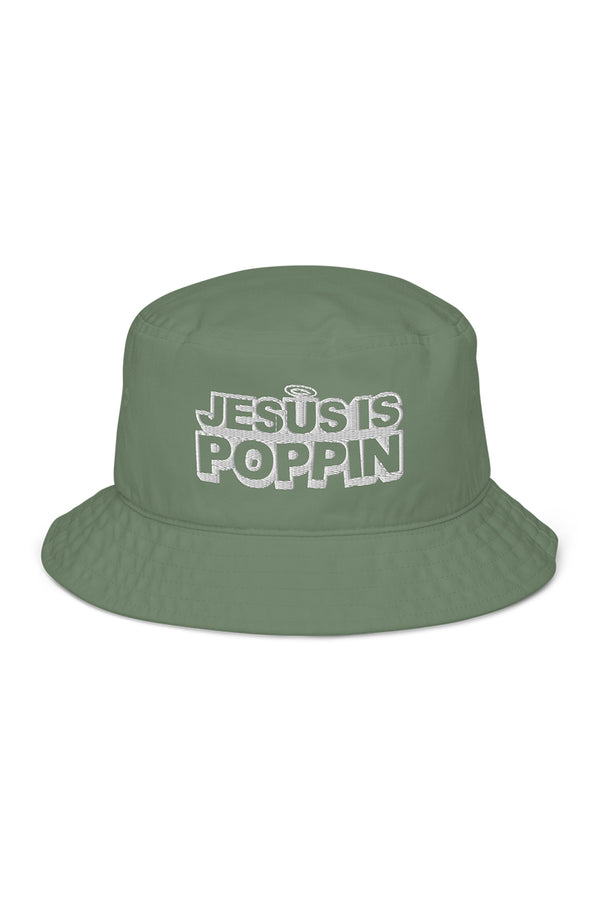Jesus Is Poppin' Green Bucket Hat