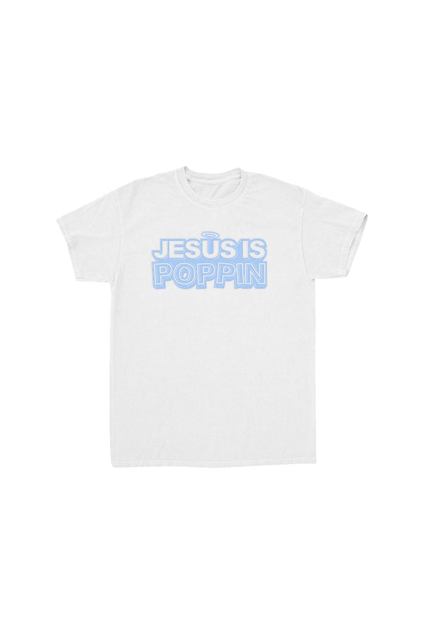 Jesus Is Poppin' Blue Shirt